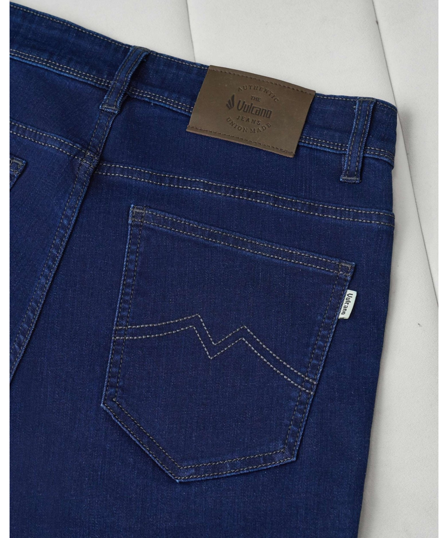 Quần Jeans Nam Dáng Suông Màu Xanh Co Giãn 5003A