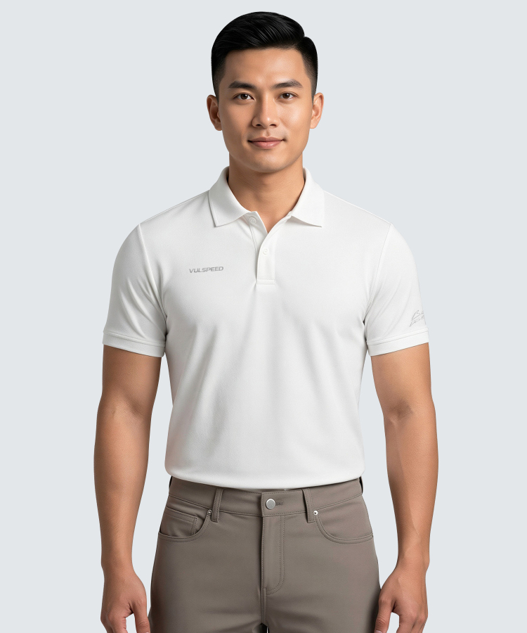 Áo Vulspeed Nam Màu Đen TE26A0509 - Trắng