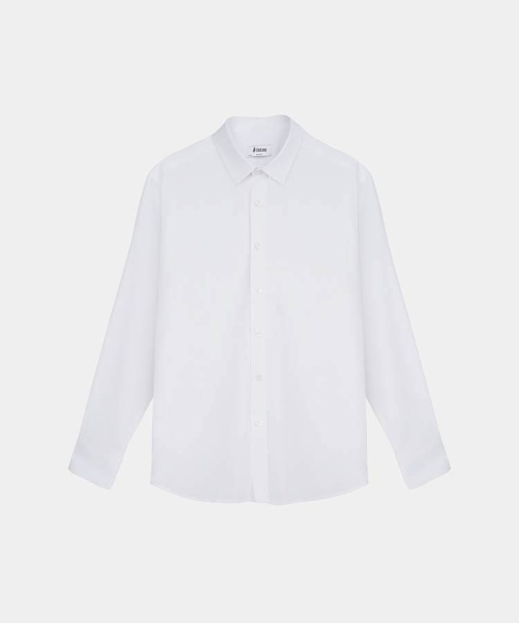 Áo Sơ Mi Dài Tay Nam Hoạ Tiết AS.25.C10 - Trắng