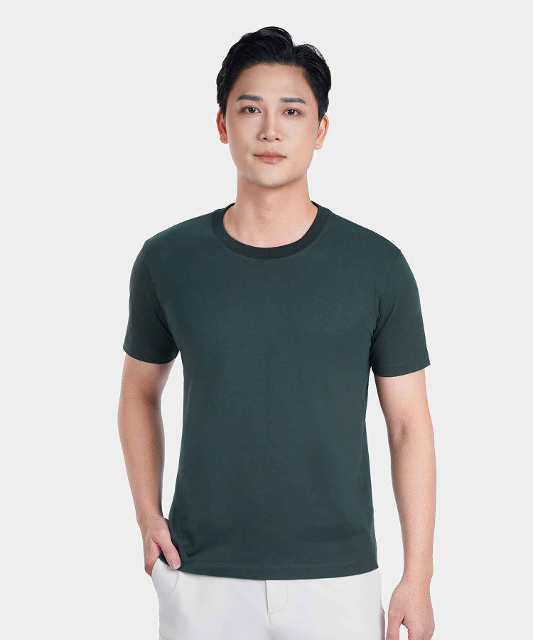 &Aacute;o Thun Nam Trơn TT26A0152