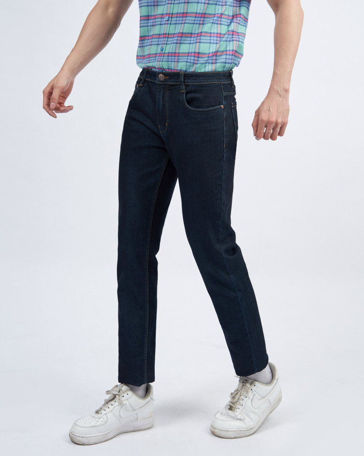 Quần Jeans Nam Màu Xanh Đen 3002 - Xanh Tím Than