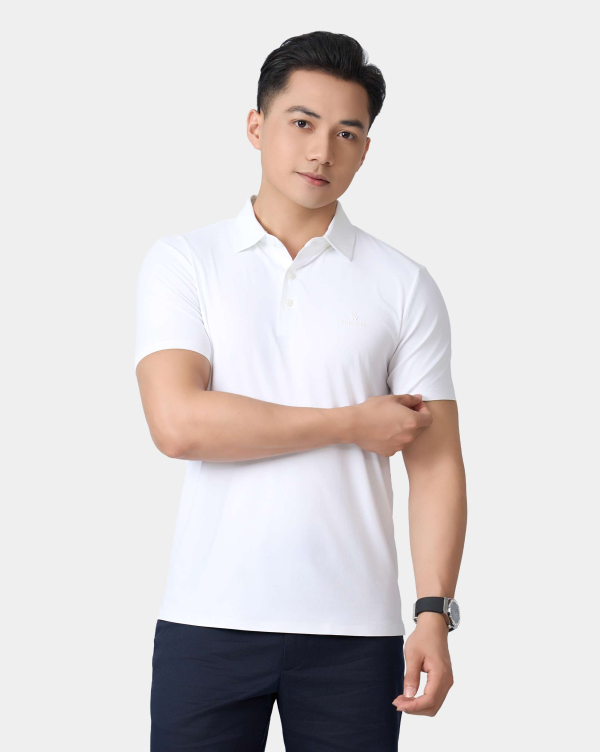 Áo Polo Nam Thể Thao Seamless 5003W Trắng