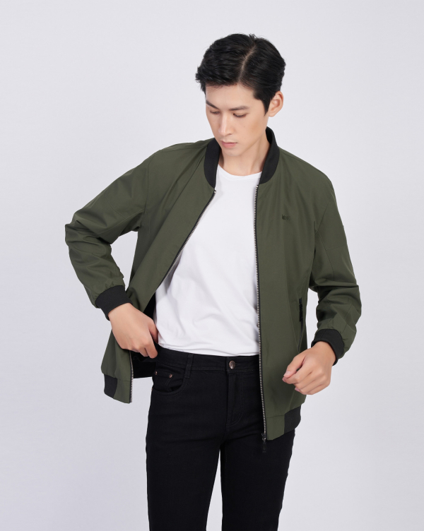 Áo Jacket Bomber Nam 2004 Xanh Đậm