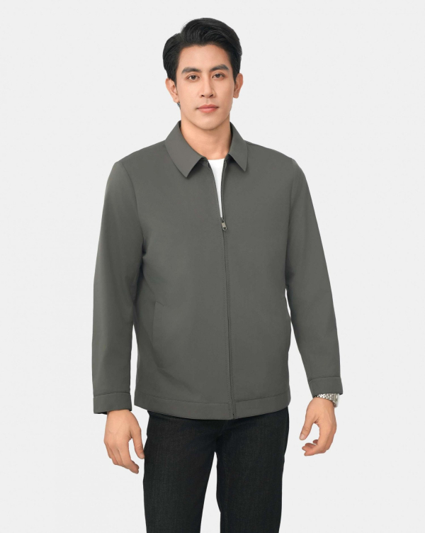 Áo Khoác Nam Cổ Bẻ 4001 Xám
