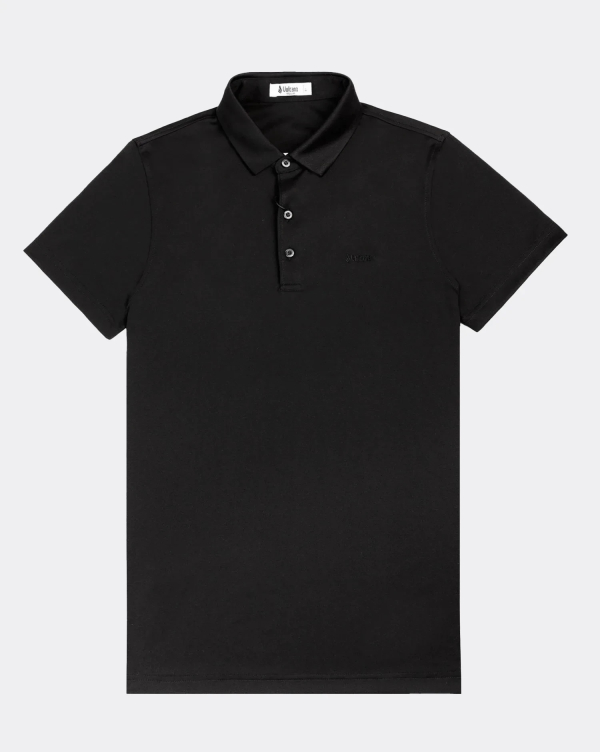 Áo Polo Nam Cotton Trơn 3002 Đen 2