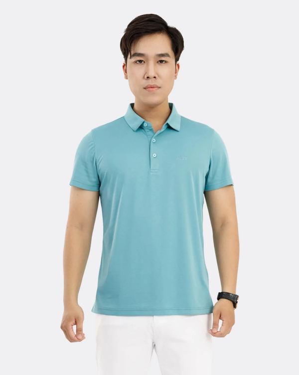 Áo Polo Nam Cotton Trơn 3002 Xanh Nhạt 2