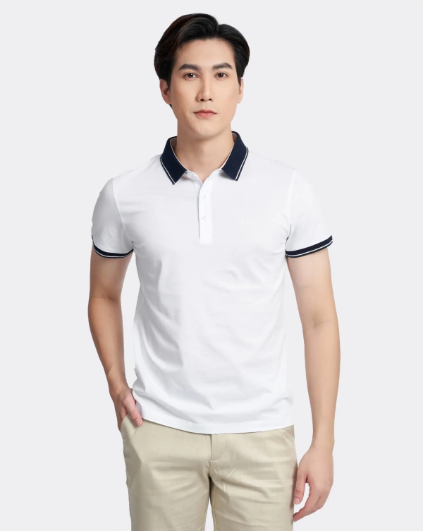 Áo Polo Trắng Phối Cổ 2001-2015-2017-2018-2019