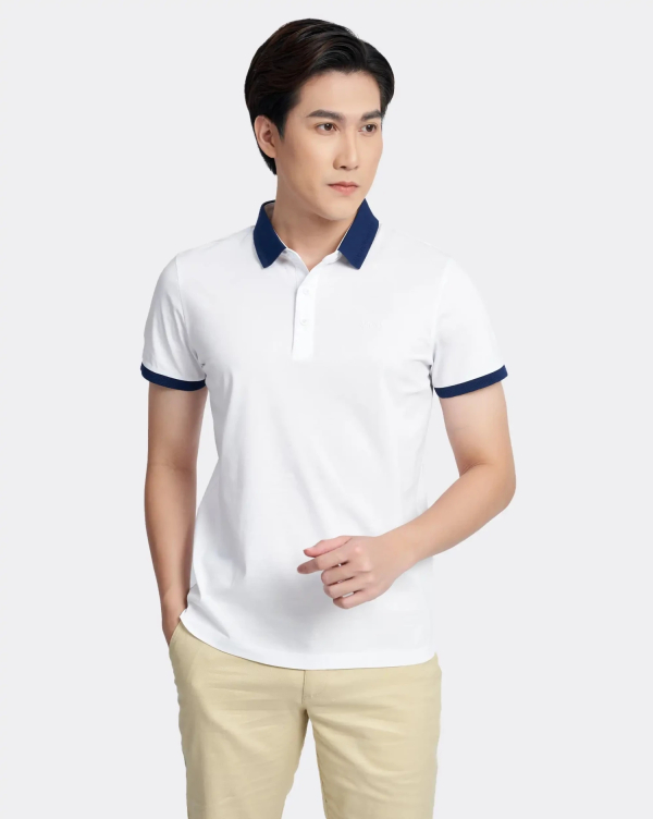Áo Polo Trắng Phối Cổ 2001-2015-2017-2018-2019 Trắng 3