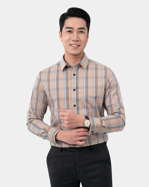 Áo Sơ Mi Dài Tay Nam 4021 Xanh Da Trời