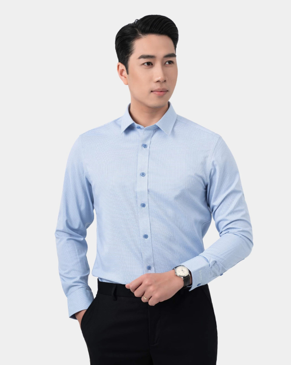 Áo Sơ Mi Dài Tay Nam Kẻ 3039