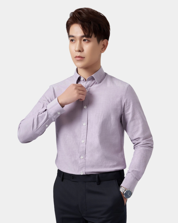 Áo Sơ Mi Dài Tay Nam Oxford 3050-3051 Hồng