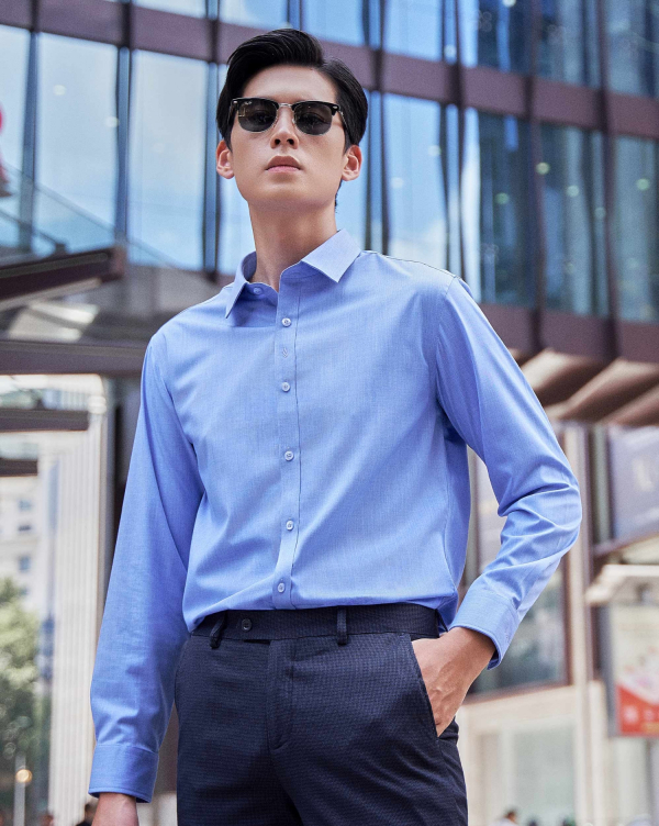 Áo Sơ Mi Dài Tay Nam Trơn 2021-2022-2023 Xám