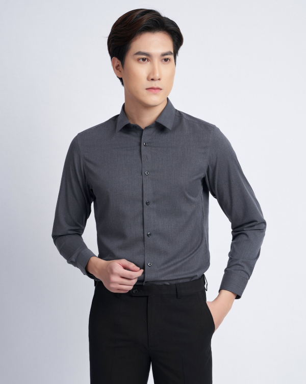 Áo Sơ Mi Dài Tay Nam Trơn 2021-2022-2023 Xanh Da Trời