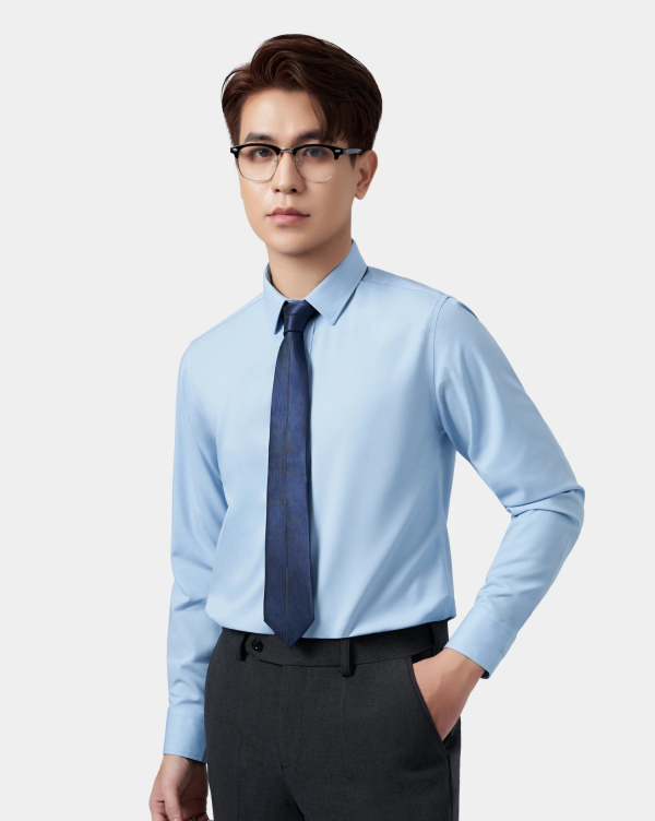 Áo Sơ Mi Dài Tay Nam Trơn 3044