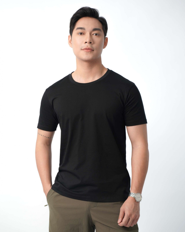 Áo Thun Nam Trơn 5007 Đen