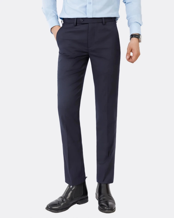 Quần Âu Nam Cạp Chun 3007 Xanh Tím Than