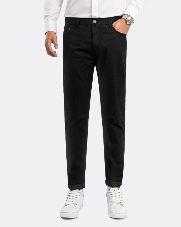 Quần Kaki Nam Dáng Carrot 3003 Đen