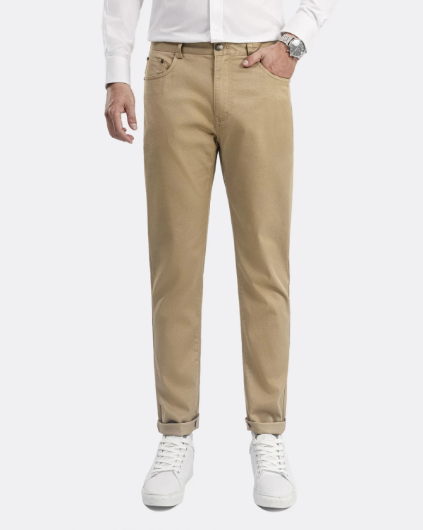 Quần Kaki Nam Dáng Carrot 3003 Vàng