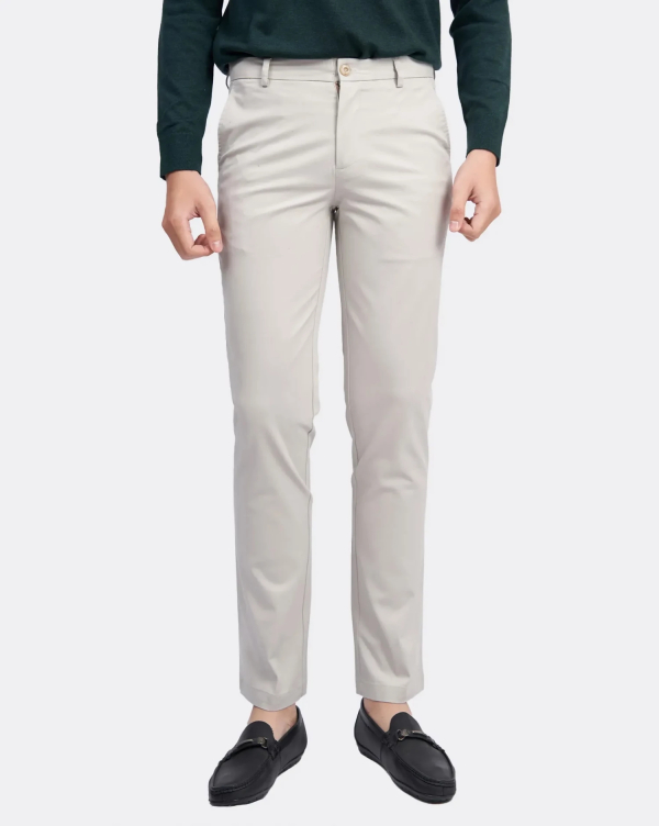 Quần Kaki Nam Dáng Slim 2005 Xám Nhạt