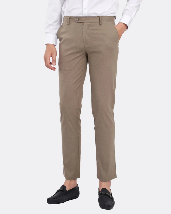 Quần Kaki Nam Dáng Slim Trơn 2001 Be