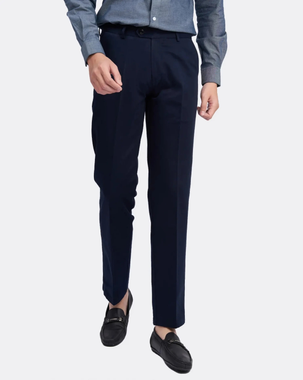 Quần Kaki Nam Trơn Dáng Classic 2004 Xanh Đậm