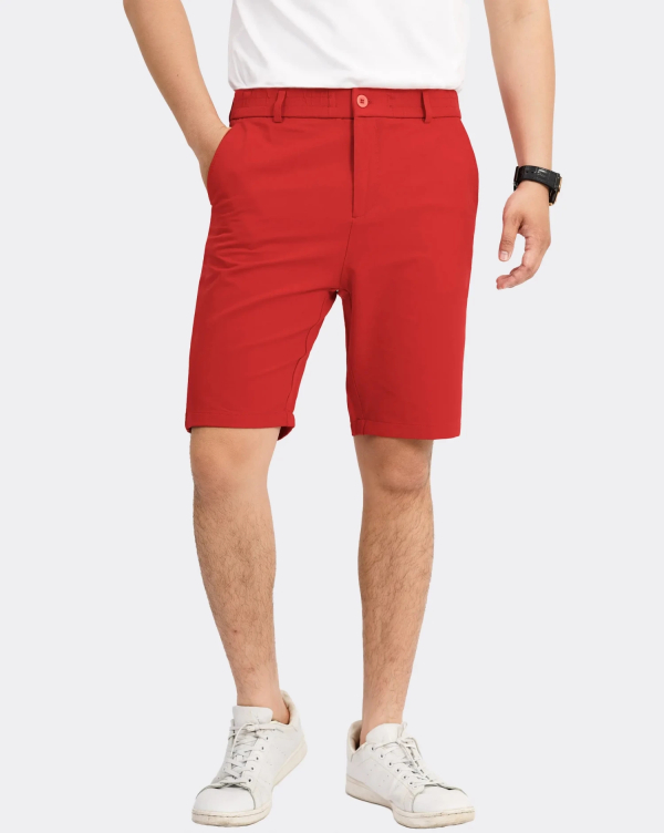 Quần Short Nam Trơn Co Giãn 3003 Đỏ