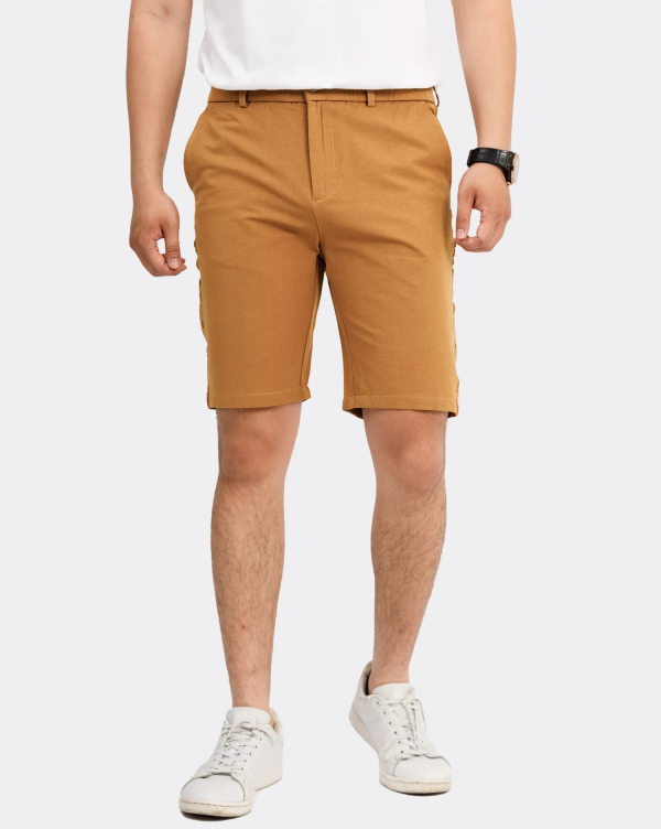 Quần Short Nam Trơn Co Giãn 3003 Nâu