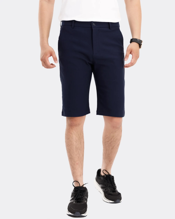 Quần Short Nam Trơn Co Giãn 3003 Xanh Tím Than