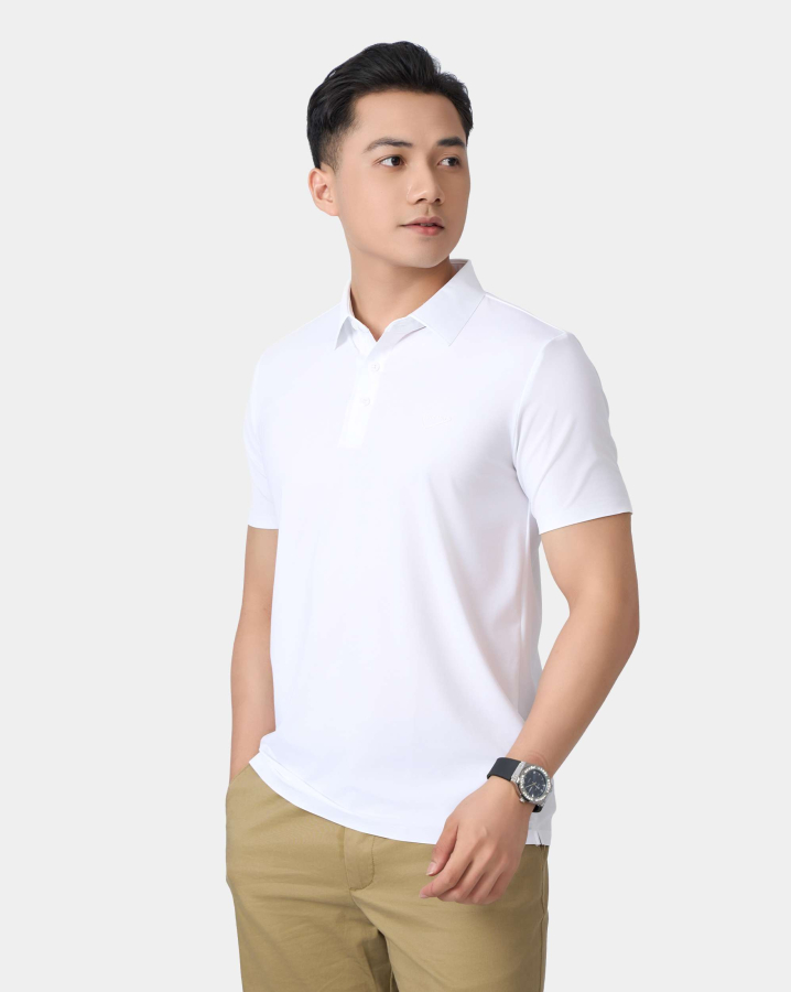 Áo Polo Nam Thể Thao Seamless 5004 - Trắng