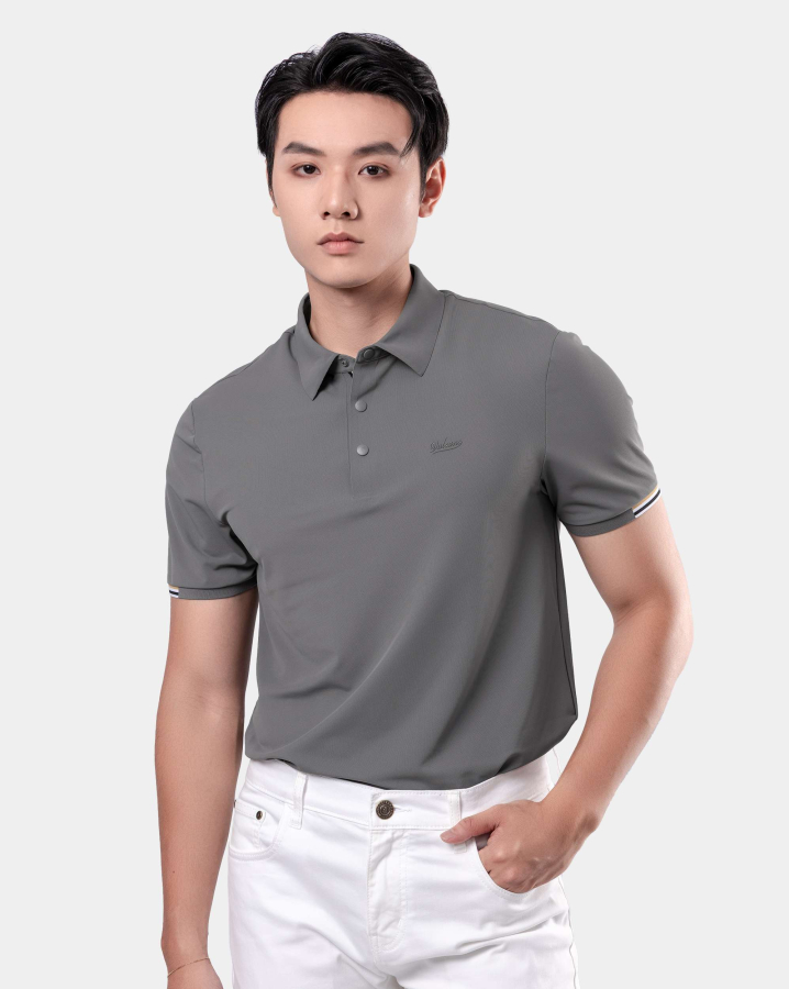 Áo Polo Thể Thao Nam Co Giãn 5006 - Ghi