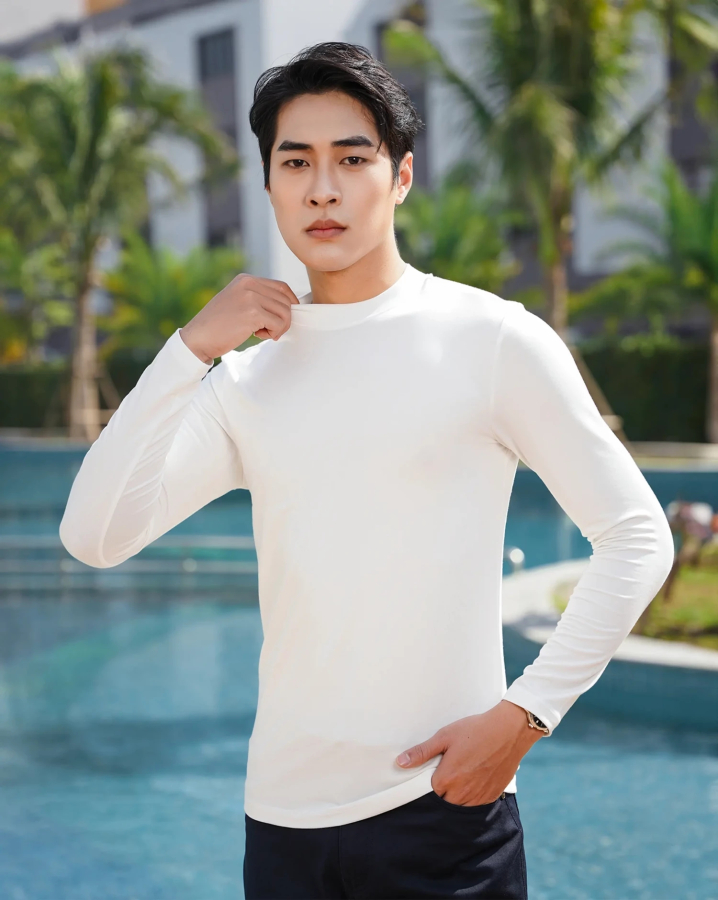 Áo Giữ Nhiệt Nam 3001 - Trắng