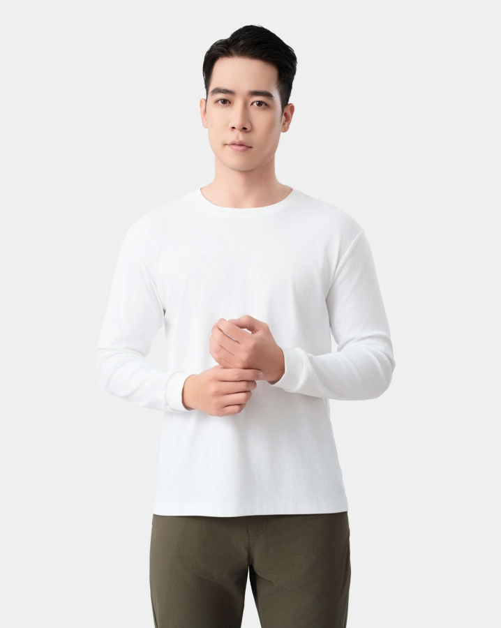 Áo Giữ Nhiệt Nam 4002 - Trắng