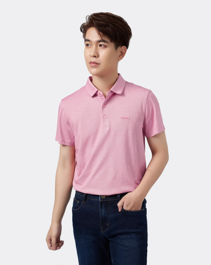 Áo Polo Nam Cotton Trơn 3003 - Hồng