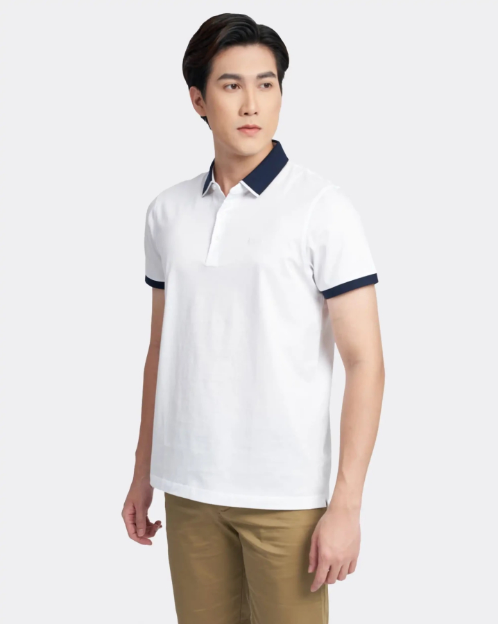 Áo Polo Trắng Phối Cổ 2015