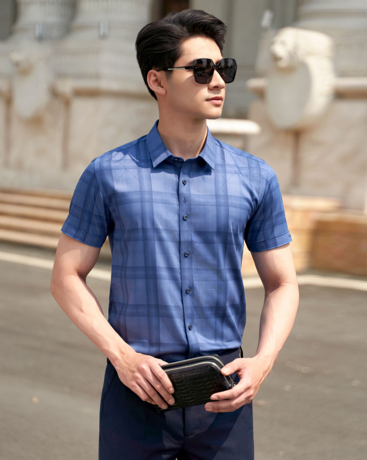 Áo Sơ Mi Ngắn Tay Kẻ Caro 2014