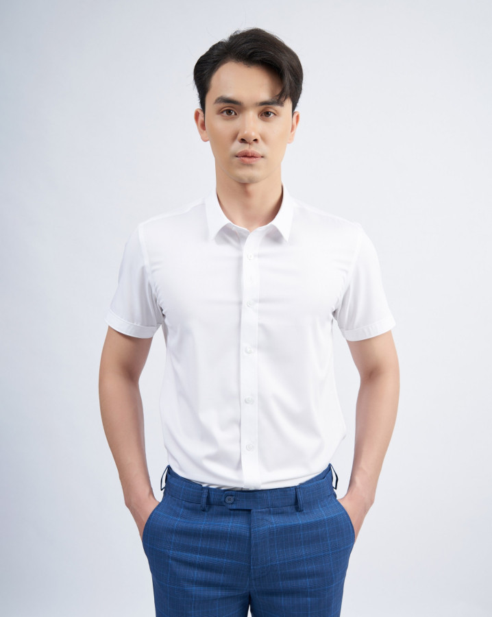 Áo Sơ Mi Ngắn Tay Nam 3005W
