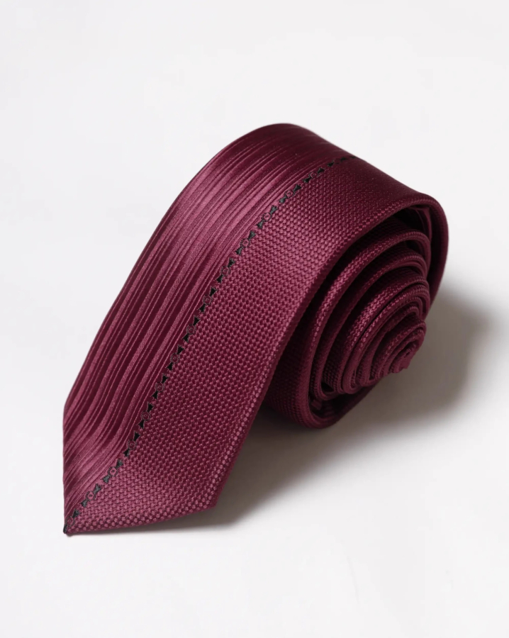 Cà Vạt Nam Màu Đỏ Đô 3008A