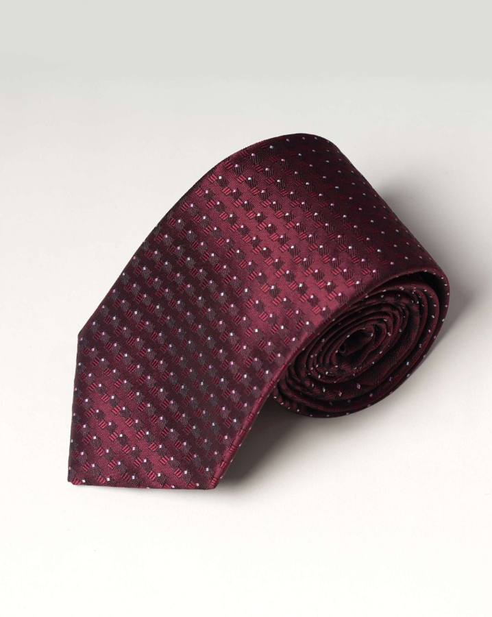 Cà Vạt Nam Màu Đỏ Đô 4025A