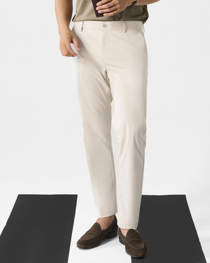 Quần Dài Kaki Nam Co Giãn 5003 - Be