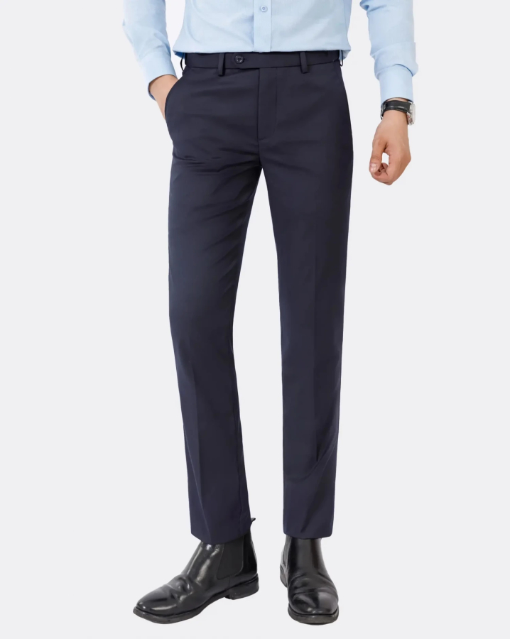 Quần Âu Nam Cạp Chun 3007 - Xanh Tím Than