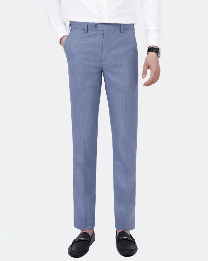 Quần Âu Nam Cạp Chun Vân Vải Xước 3003