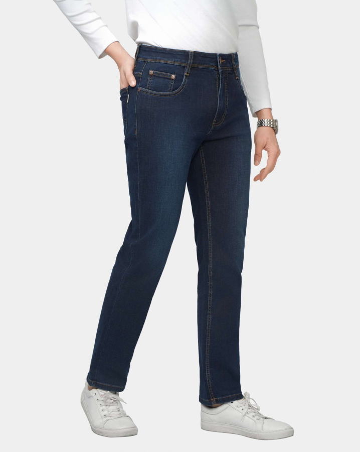 Quần Jean Nam Dáng Suông Màu Xanh Dương 4018A