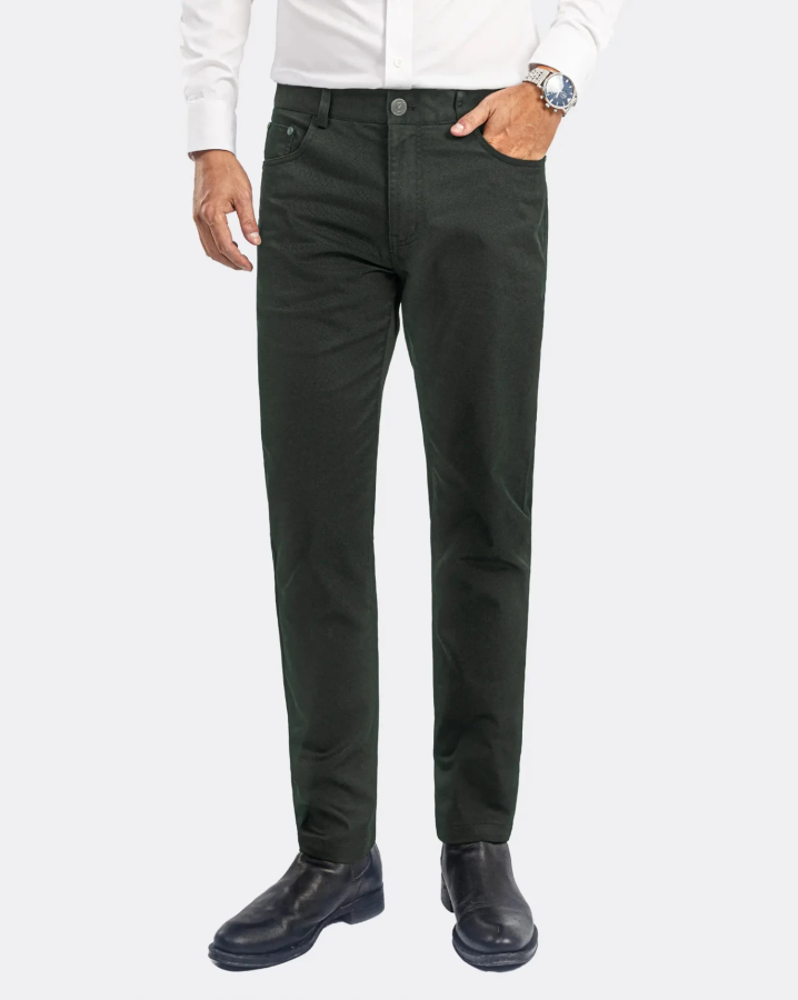 Quần Kaki Nam Dáng Carrot 3003 - Xanh Rêu