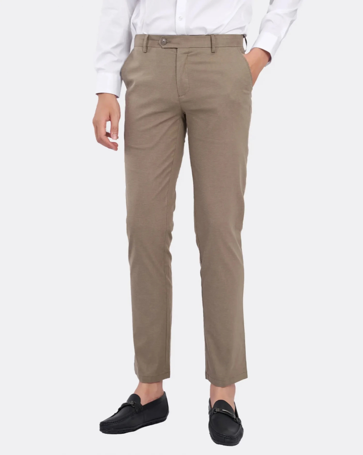 Quần Kaki Nam Dáng Slim Trơn 2001