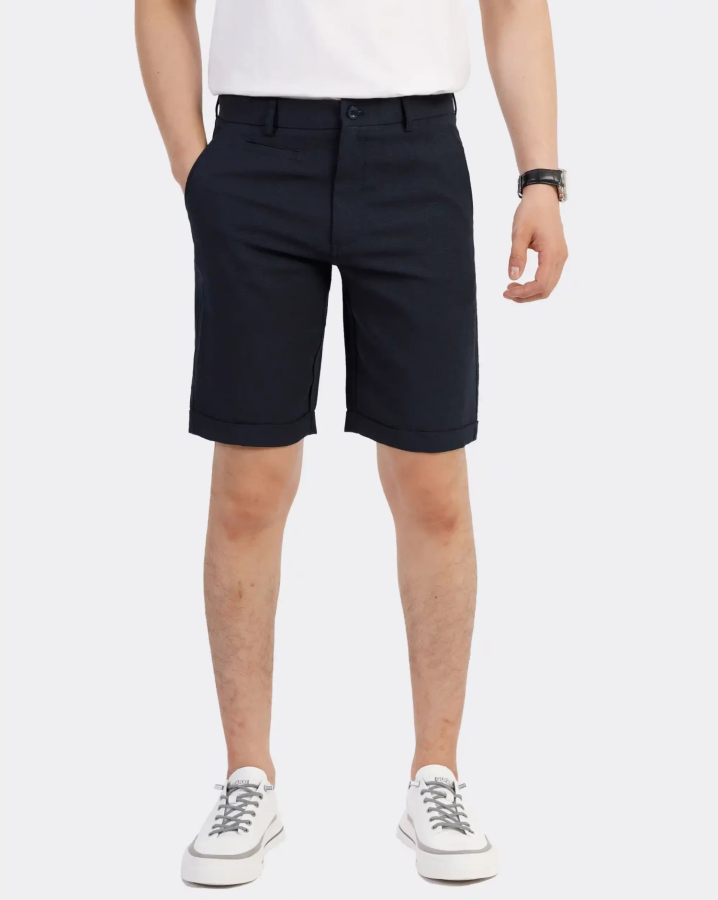 Quần Short Âu Nam 3004B Đen Đậm