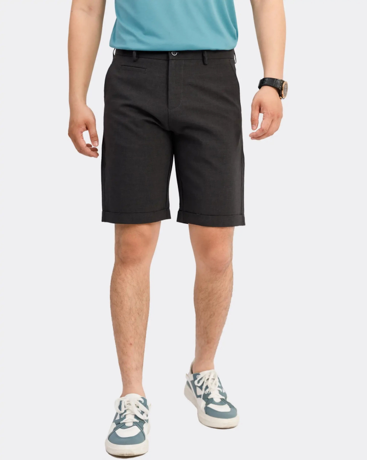 Quần Short Âu Nam 3004D Xám Đậm