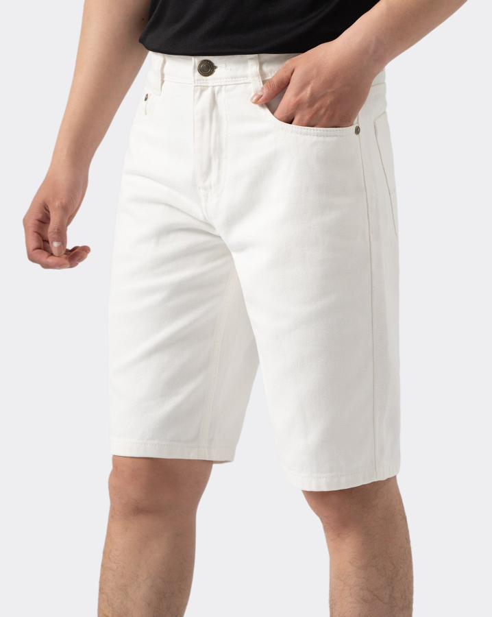 Quần Short Jeans 4003A Trắng