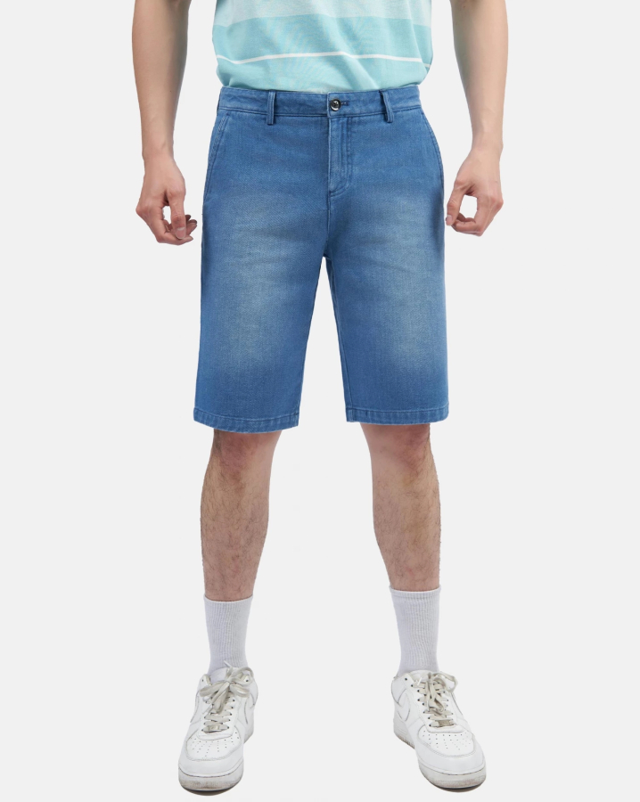 Quần Short Jeans Nam 3001F Xanh Da Trời 4