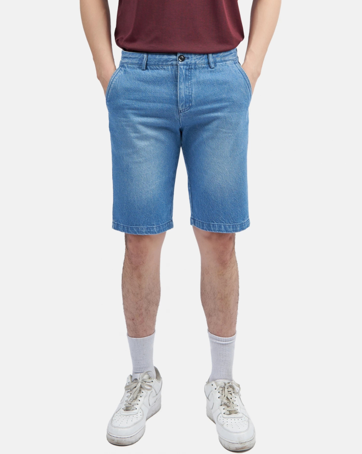 Quần Short Jeans Nam 3001A Xanh Da Trời