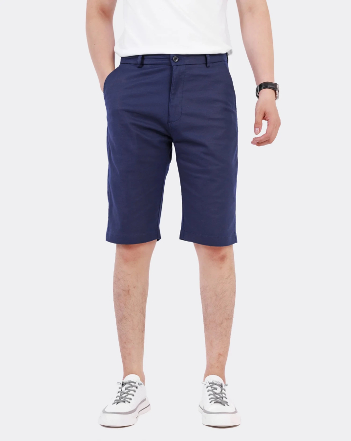 Quần Short Kaki Nam Cao Cấp 3006 - Xanh Tím Than